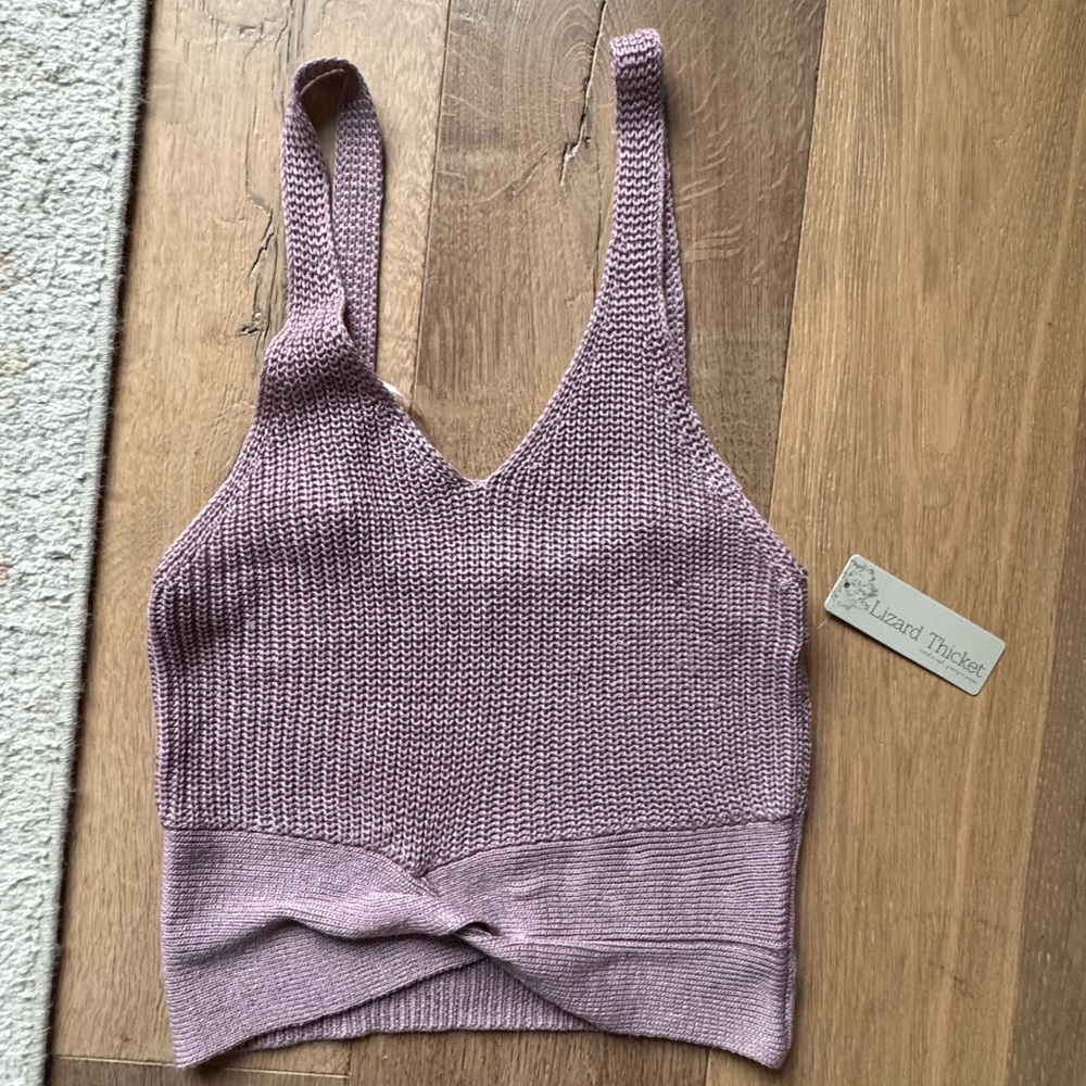 NWT Never Worn Lizard Thicket Cropped Knit Tank